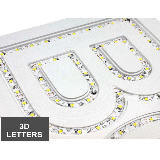S-shaped “BENDABLE LED” 7mm LED strip.  50 metre roll